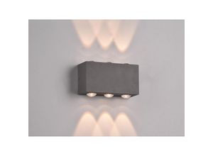 4017807563986 - Trio Leuchten - led Außenwandleuchte clyde Anthrazit mit Up and Down Light Breite 14cm 4017807563986 - Trio Leuchten - led Außenwandleuchte clyde Anthrazit mit Up and Down Light Breite 14cm