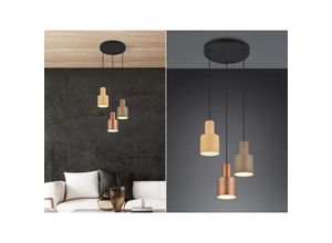 4017807574609 - Leuchten - Pendelleuchte agudo 3-flammig Metall Coffee Töne ø 30cm