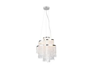 4017807600179 - Led Kronleuchter pomp mit Acryl Kristallbehang und Fernbedienung ø 38cm