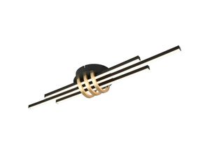 4017807612493 - - Leuchten led Deckenleuchte Cinto 25W schwarz gold Deckenlampen & Kronleuchter