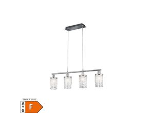 4017807652055 - LED Hängeleuchte Kristalle Glas chrom klar 80 cm POSH
