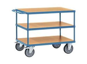 4017976024226 - Fetra - Tischwagen mit Holzwerkstoffplatten 3 Etagen Tragkraft obere Ladefläche 200kg 1000x700mm Ladefläche 4017976024226 - Fetra - Tischwagen mit Holzwerkstoffplatten 3 Etagen Tragkraft obere Ladefläche 200kg 1000x700mm Ladefläche