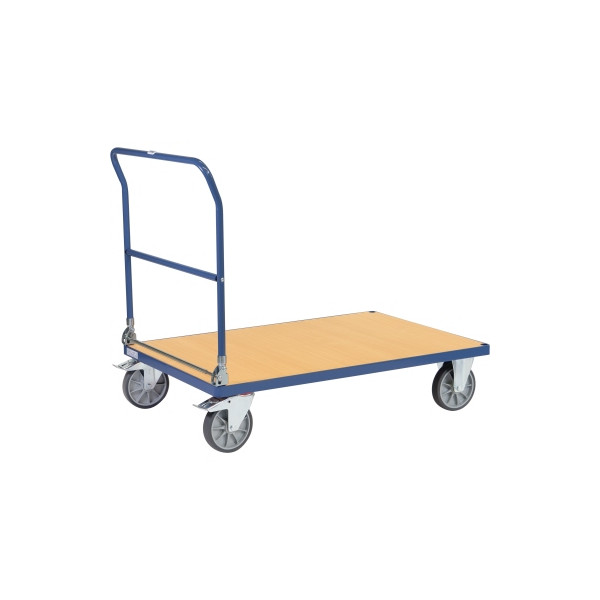 4017976780030 - fetra® Klappwagen Ladefläche Holzwerkstoff je 2 Lenk- & Bockrollen 1200 x 800 mm