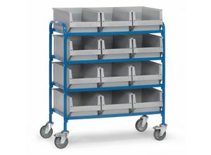 4017976932941 - Fetra 32941 Etagenwagen Stahl pulverbeschichtet Traglast (max) 250 kg Brillantblau (RAL 5007)