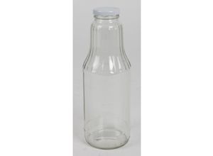 4018164066677 - Buri - 9x Glasflasche 700ml Schraubdeckel Saft Wasser Milch Küchen Trink Tisch Haushalt