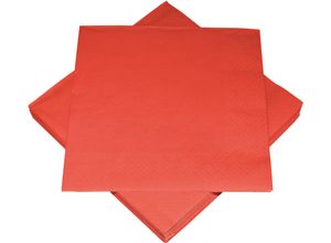 4018164132419 - Servietten BASIC rot (BT 33x33 cm)