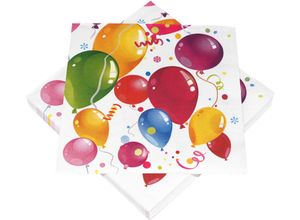 4018164222233 - Servietten PARTY BALLONS (BT 33x33 cm)