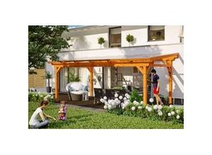 4018211003068 - SKAN HOLZ Terrassenüberdachung Sanremo 648 x 250 cm Leimholz