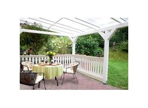 4018211004966 - SKAN HOLZ Brüstung Balkonschalung 255 x 96 cm Fichte lasiert in Nussbaum