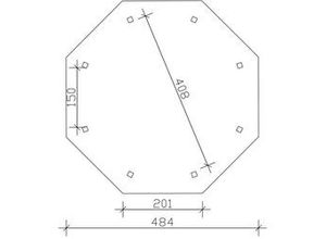 4018211007981 - SKAN HOLZ Pavillon Nice 2 Leimholz lasiert in Nussbaum