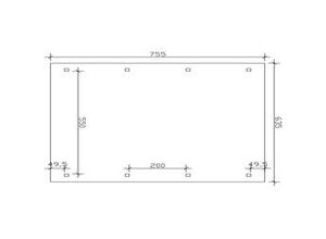 4018211014439 - SKAN HOLZ Bogendach-Carport Franken 635 x 755 cm lasiert in Nussbaum