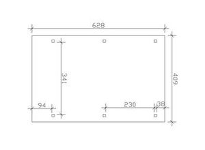 4018211025466 - SKAN HOLZ Carport Wendland 409 x 628 cm mit EPDM-Dach