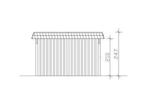 4018211025725 - SKAN HOLZ Carport Wendland mit Abstellraum 409 x 870 cm mit EPDM-Dach