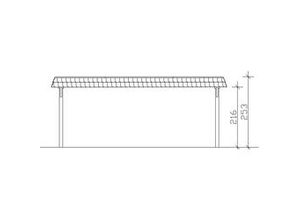 4018211025978 - SKAN HOLZ Carport Wendland 630 x 637 cm mit EPDM-Dach