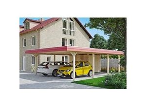 4018211026326 - SKAN HOLZ Carport Wendland mit Abstellraum 630 x 879 cm mit EPDM-Dach