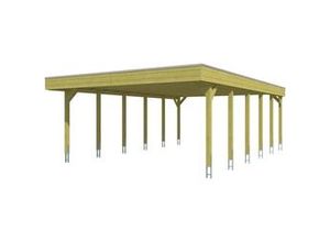 4018211026609 - SKAN HOLZ Carport Friesland 557 x 860 cm mit Aluminiumdach