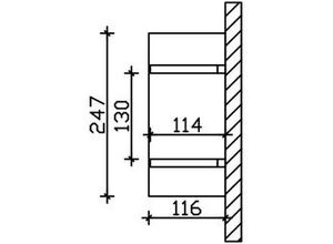 4018211029440 - SKAN HOLZ Vordach Siegen Typ 1 247 x 116 cm lasiert in Schiefergrau