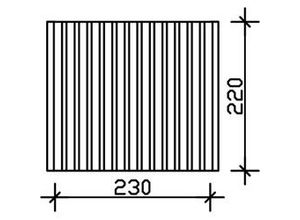 4018211030248 - SKAN HOLZ Seitenwand Deckelschalung 230 x 220 cm Fichte