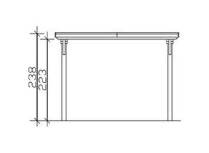 4018211031047 - SKAN HOLZ Carport Emsland 354 x 846 cm mit Aluminiumdach