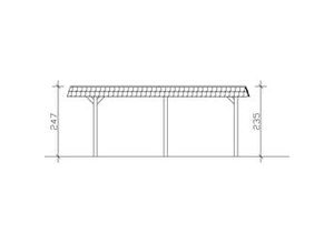 4018211031559 - SKAN HOLZ Carport Wendland 409 x 628 cm mit Aluminiumdach