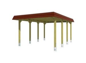 4018211034031 - SKAN HOLZ Carport Spreewald 396 x 589 cm mit EPDM-Dach