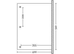 4018211201150 - SKAN HOLZ Terrassenüberdachung Andria 541 x 400 cm Leimholz natur