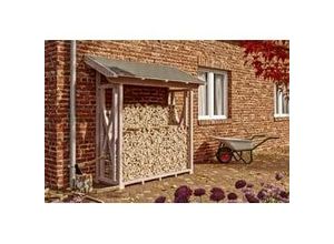 4018211204014 - SKAN HOLZ Holzunterstand Paul 1 240 x 88 cm  natur