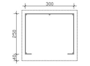 4018211204311 - SKAN HOLZ Unterstand Ole 300 x 250 cm natur