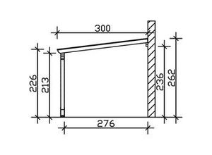 4018211232512 - SKAN HOLZ Carport Eifel 300 x 541 cm natur