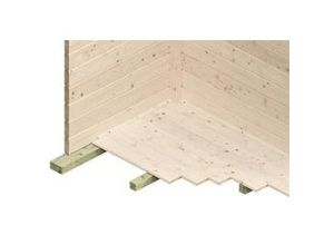 4018211603275 - SKAN HOLZ Gartenhaus Tilburg 613 x 380 cm natur mit Fußboden