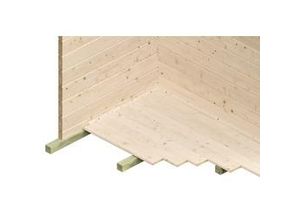 4018211606016 - SKAN HOLZ Gartenhaus Holmestrand 380 x 610 cm natur mit Fußboden