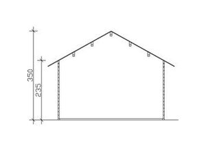 4018211611041 - SKAN HOLZ Freizeithaus Bern 1 420 x 420 cm natur mit Fußboden 2 Schalung