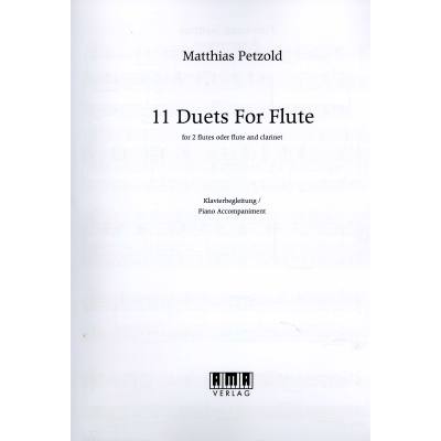 4018262104820 - 11 Duets for flute