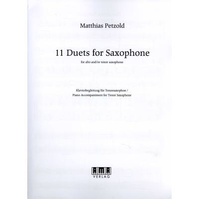 4018262104851 - 11 Duets for saxophone