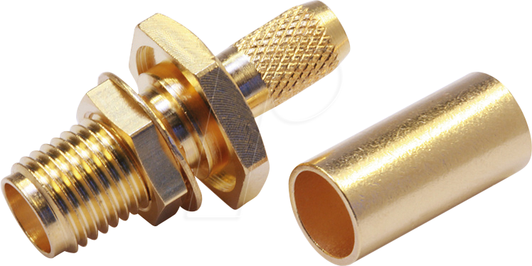 4018359120740 - TG 100024666 - SMA-Kabeleinbaubuchse für RG-316 U vergoldet 4018359120740 - TG 100024666 - SMA-Kabeleinbaubuchse für RG-316 U vergoldet