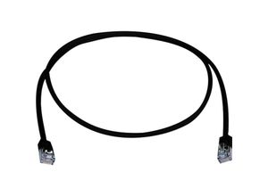 4018359432584 - L00000A0310 RJ45 Netzwerkkabel Patchkabel cat 5e f utp 025 m Schwarz Flammwidrig Halo - Telegärtner