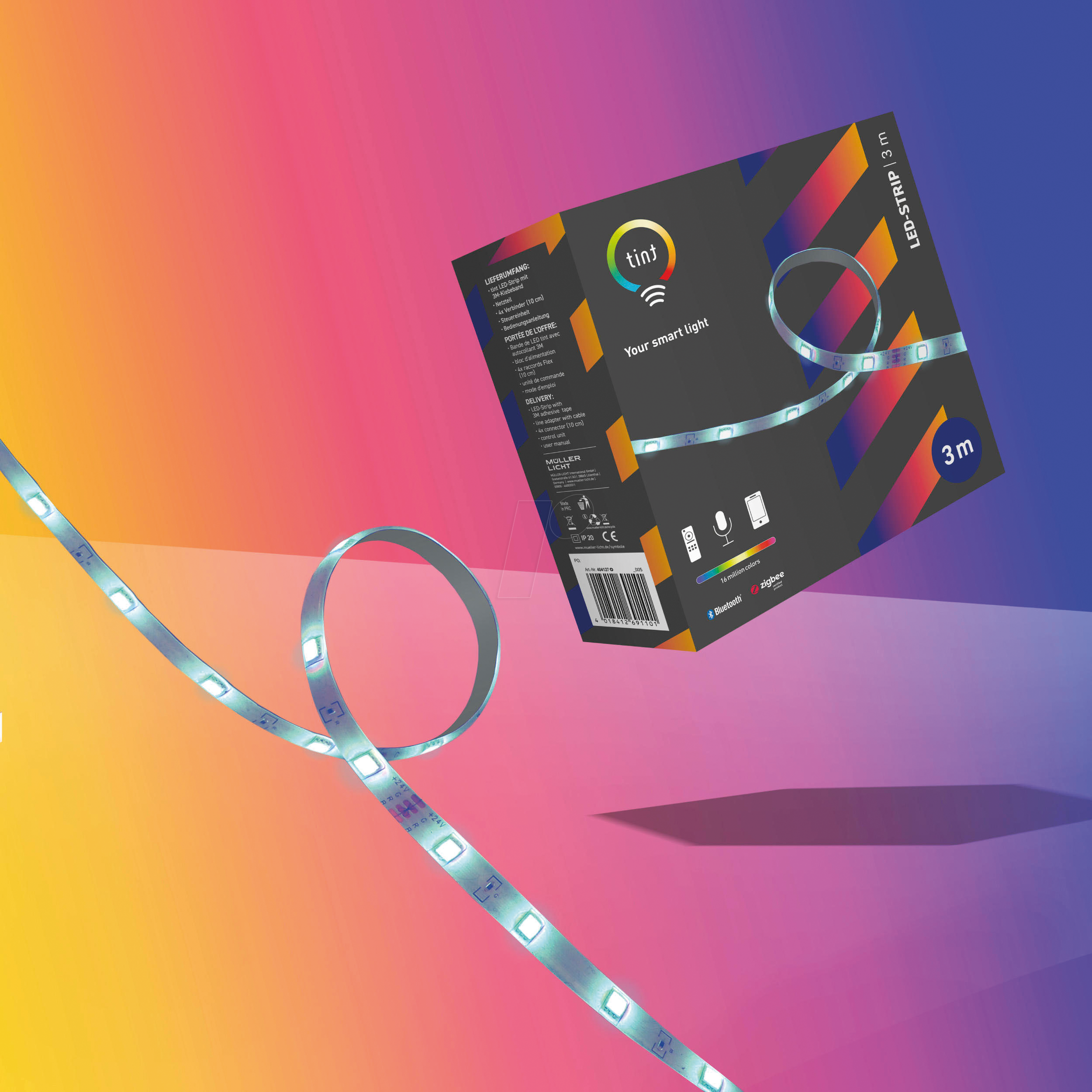 4018412691101 - Müller Licht tint LED-Strip Color Zigbee Bluetooth 3 Meter