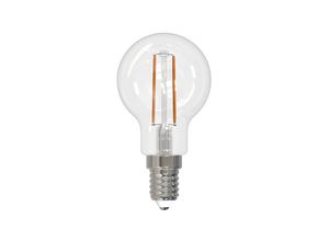 4018412693624 - LED Tropfen E14 2 W Filament 2700 K klar 2er