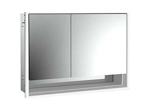 4018445147149 - Emco Loft Unterputz-Lichtspiegelschrank 979805215 1000x733mm Unterfach LED 2-türig breite Tür rechts aluminium Spiegel
