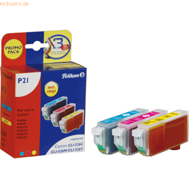 4018474106650 - Tintenpatrone kompatibel mit Canon CLI-526 Promopack 3x9ml cya 4018474106650 - Tintenpatrone kompatibel mit Canon CLI-526 Promopack 3x9ml cya