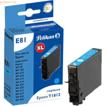 4018474109545 - Tintenpatrone kompatibel mit Epson T1812 cyan High-Capacity Ty