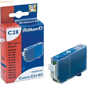 4018474361707 - Pelikan Tinte 361707 ersetzt Canon CLI-8C cyan