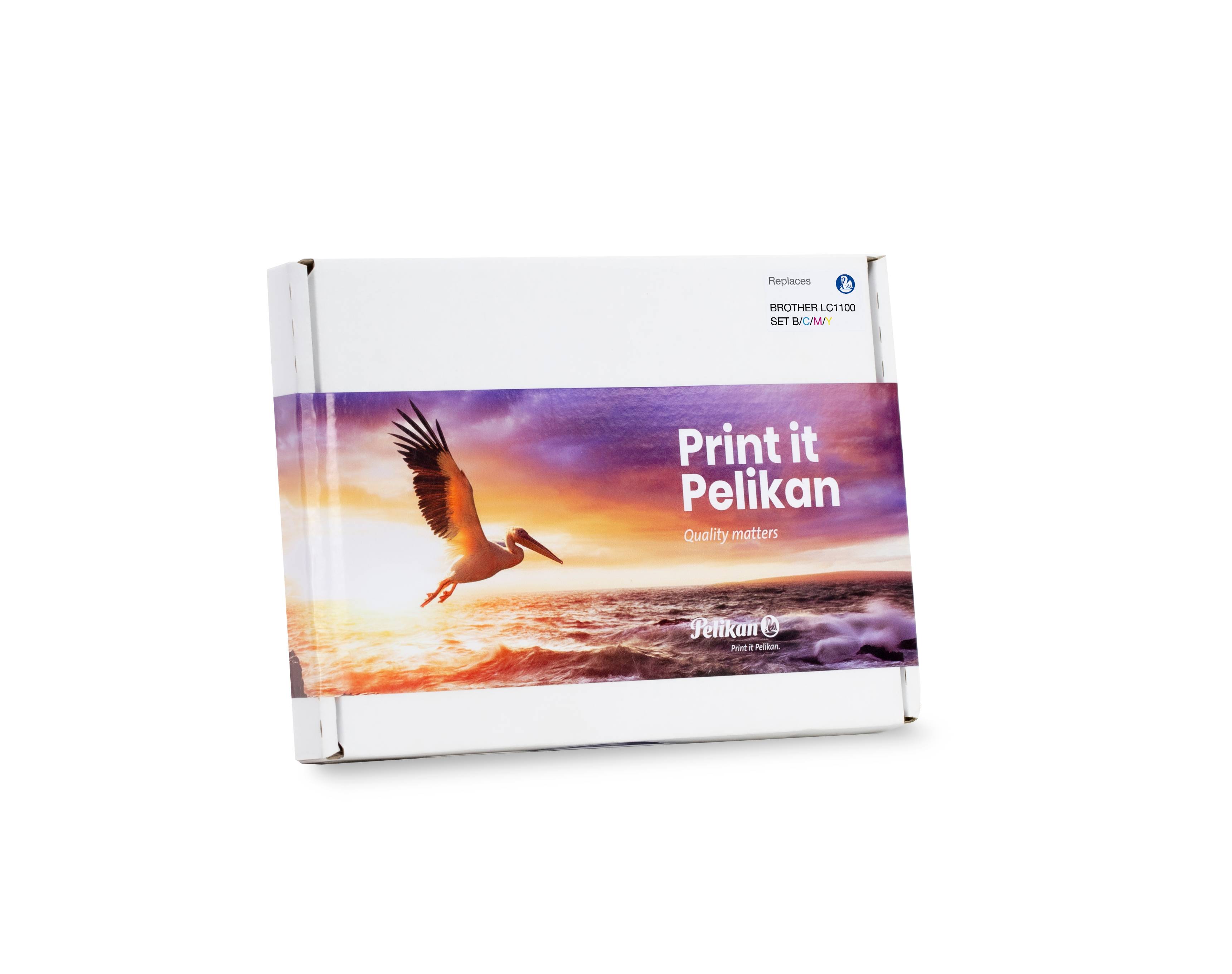 4018474950413 - Pelikan Toner Brother LC1100   Value Pack B C M Y