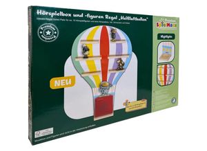 4018501093885 - SpielMaus Holz Hörspielbox + Figuren Regal Heißluftballon