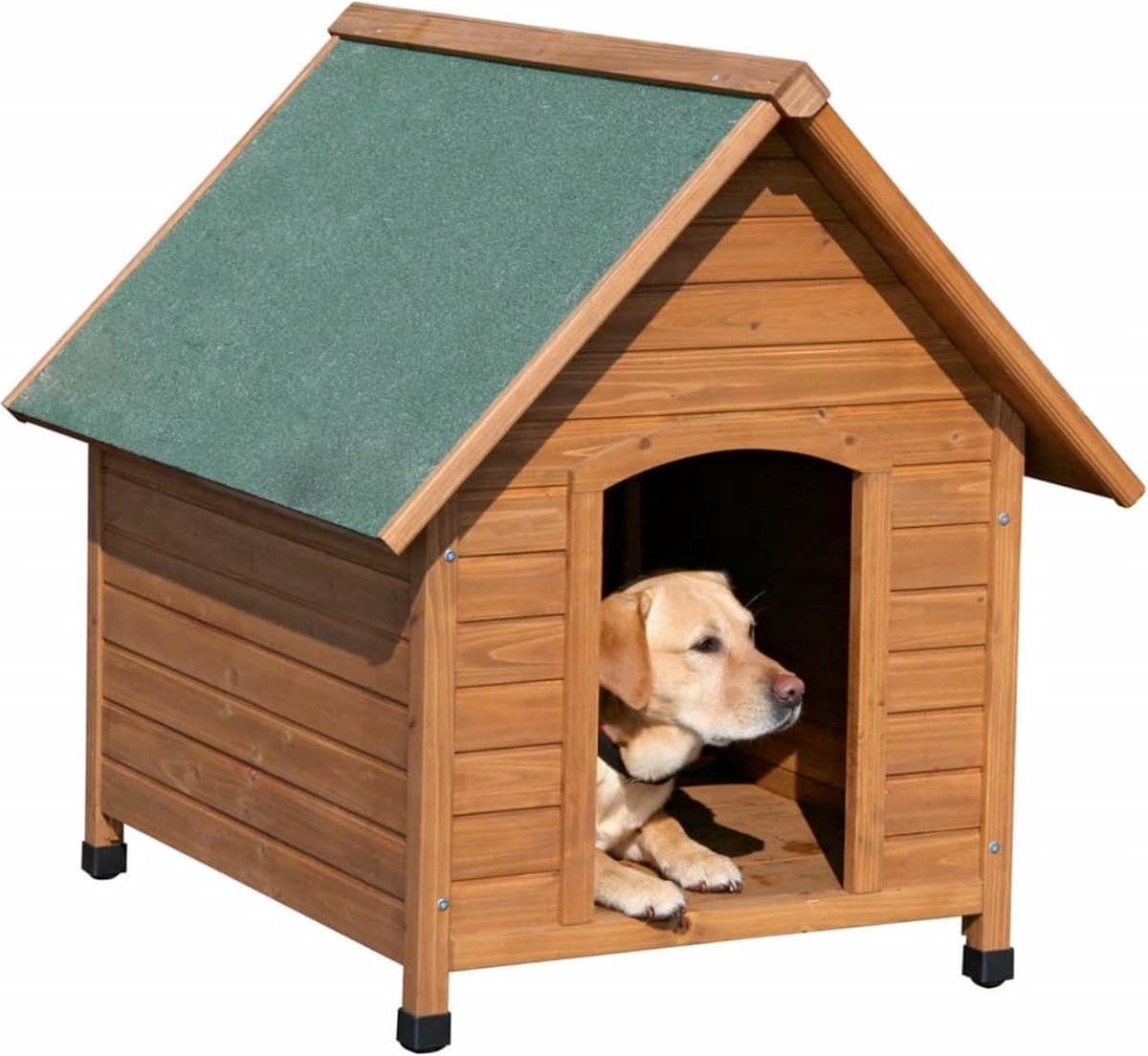 4018653823941 - Kerbl Hundehütte - 85x73x80cm - 82394 - Braun Grün