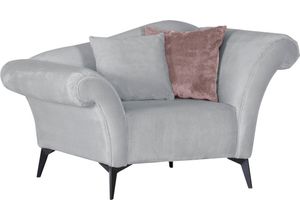 4018711072564 - Sessel GUTMANN FACTORY rosa (grau rosé weiß) B138cm H83cm T85cm 100% Polyester Sessel