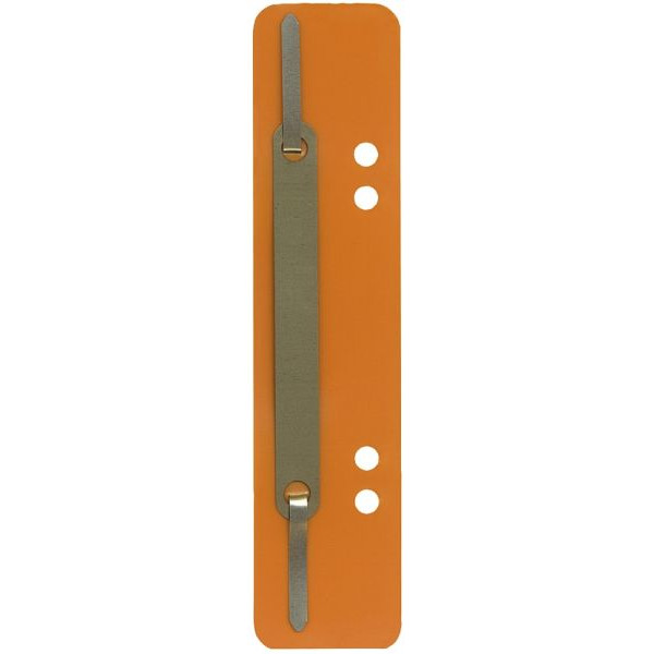 4018924101068 - Heftstreifen kurz 1012500610 34x150mm Kunststoff mit Metalldeckleiste orange 4018924101068 Q-CONNECT 25 Stück