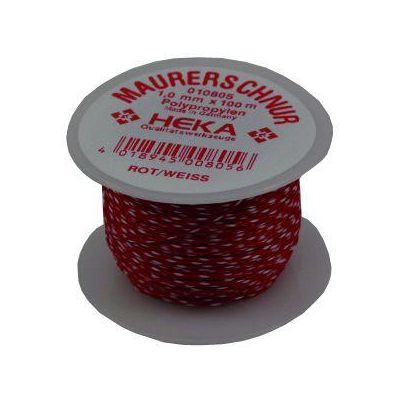 4018945108077 - Heka Werkzeuge GmbH Maurerschnur (N) 17 mm x 100 m weiß rot