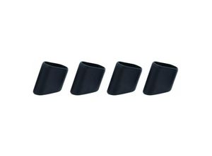 4019111453380 - Universal Fußkappen 4er-Set schwarz oval 30 x 15 mm Zubehör Tische Stühle - Siena Garden