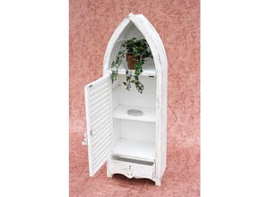 4019116122182 - Dandibo - Boot Schrank 1200012 xl Regal 123 cm Badregal Shabby Badschrank Weiß Badmöbel